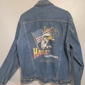 Vintage Harley Davidson denim jacket
